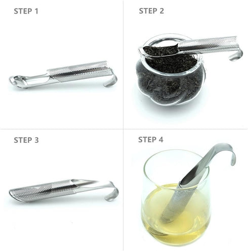 Tea Infuser with Hook, Easy to Use & Carry, Premium Tea Strainer for Home or Outdoor Usage