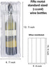 50 PACK Packaging YunKo Wine Bottle Protector Inflatable Bottle Shipping Bags Air Column Bubble Cushion Sleeves
