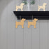 Dog Shape Wooden Blank Ornaments, Unfinished Art for Doghouse Decoration, 20 Pcs for Parties