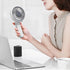 Mollie 3-Inch Mini USB Rechargeable Portable Handheld Fan, 3-Speeds Battery Operated for Travel, Camping, Office, Home
