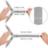 Foloda Bed Sheet Holders, 4 pcs Adjustable Fitted Sheet Straps, Clips Fasteners to Keep Sheets in Place