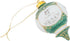 CBE Victorian 4.5 Inch Porcelain Hanging Ornament for Happy 25th Wedding Anniversary