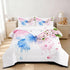 Set 3 Set 2 CCoutueChen Butterfly Comforter Queen Pieces Blue Pink Butterfly Bedding for Kids Teens Butterflies Cherry