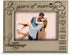 BELLA BUSTA- 2 Years of Marriage Engraved Leather Picture Frame, Second Anniversary for Couple (5 x 7 Horizontal)