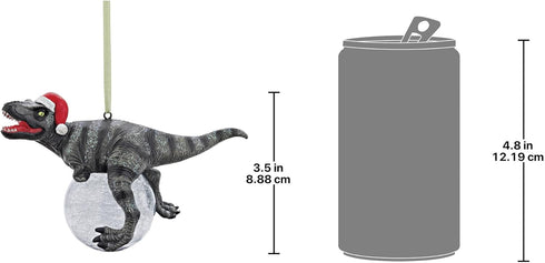 Christmas Tree Blitzer the T Rex Holiday Ornament, Set of Three