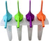 4 Set, Popsicle Molds Ice Pop Maker with Straw Large BPA Free Popsicle Mold Reusable Freezer Pop Maker for Juice Yogurt