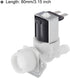 MECCANIXITY Water Inlet Valve Ice Maker Water Inlet Solenoid Valve for General Refrigerators 80mm Creamy White