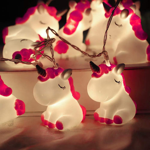 AceList 20 LED Unicorn String Lights for Holiday Wall Window Tree Decorative Lights, Party Yard & Garden Kids Bedroom