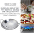 ERINGOGO Cast Iron Skillets, 10.5 Inch Metal Wok Pan, Large Handles, Cookware Sets
