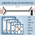 Bed Sheet Holder Straps, Bed Sheet Fasteners Suspenders Adjustable Stretch to 82.7'' Elastic Band Fitted Bed Sheet Holder Fasteners Grippers Clip,2pcs/Set Black