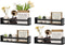 Gneric Black Floating Shelves for Wall, 15.7 inch Kids Bookshelf, Wall Shelves for Living Room Bedroom Decor, Kitchen