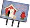 Caroline's Treasures BB2796TH68 Dog House Collection Westie Leash or Key Holder, Wall Hooks for Keys, Towels