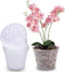 YIKUSH 7 Inch Clear Plastic Orchid Pots, 5 Pack with Holes for Indoor and Outdoor Plant Use