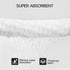 Set 6-35x70 Inches Set 6 REDKISS White Microfiber Towels of Oversized Bath Sheets, Extra Large Bath Towels
