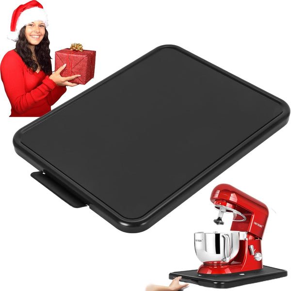 Kitchen Appliance Sliding Tray Coffee Maker Caddy with Rolling Wheels, Under Cabinet Countertop Storage Organizer for