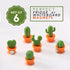 Jolitee 6-Piece Mini Cactus Fridge Magnets - Strong & Versatile Magnets for Refrigerator, Office, Cabinets, Lockers, and Whiteboards - Adorable Succulent Plant Themes