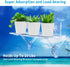 Generic 12-Inch 5-Inch Window Boxes Sill Planter Suction Cup Holder, Extra Wide Window Sill Extender, with Load Bearing