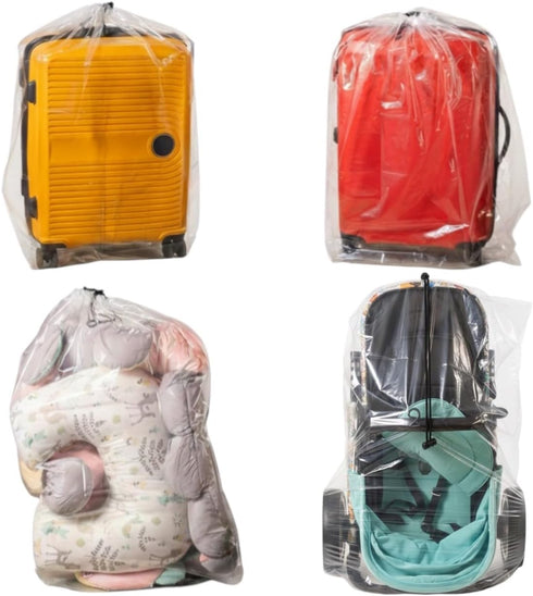 Dust Cover Big Plastic Drawstring Bags Multi-Purpose for Storage and Keeping Luggage,