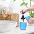 Summark Holder,24 OZ Mouthwash Dispenser for Bathroom,Mouth Wash Pump Bottle with Stainless Steel Cup Refillable Clear