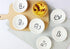 BigNoseDeer Super Cute Cat Ceramic Sauce Dish, Mini Side Seasoning Dish, Set of 6