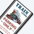 tosles Train Sign Railroad Crossing Metal Signs Train Wall Decor For Boys Room Trains Gifts For Men Adults Train Lovers