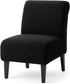 XIAROGEE Teddy Wool Armless Accent Chair Cover Soft Armless Chair Slipcover Accent Chairs