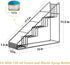 Coffee Syrup Rack for Coffee Bar Accessories, Organizer Holds 4 Bottles, Fits with Torani and Monin Syrup