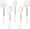 TeamFar Cooking Utensils Set - 5 Pcs Silicone Kitchen Utensils with Stainless Steel Handle for Nonstick Cookware