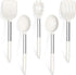 TeamFar Cooking Utensils Set - 5 Pcs Silicone Kitchen Utensils with Stainless Steel Handle for Nonstick Cookware