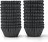 400 Pcs Black Mini Cupcake Liners, Food Grade Non-Stick Greaseproof Mini Muffin Liners for Decorations