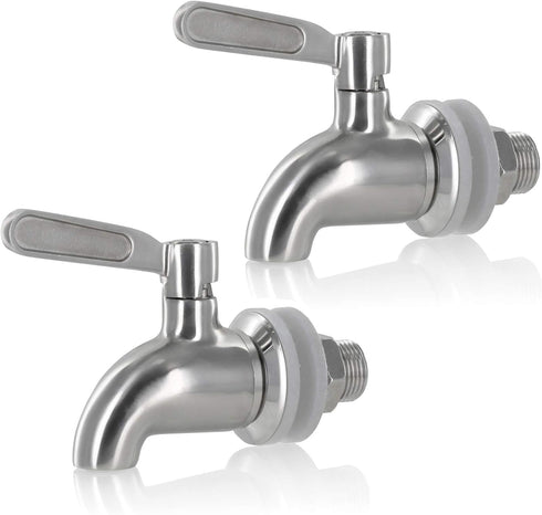 Estilo Stainless Steel Beverage Replacement Spout - 2 Pack Drink Spout for Tower Jug, Carafe, Dispenser