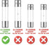 20A 125V Microwave Fuse 20 Amp 125 Volt Oven Fuses for GE Frigidaire Hotpoint Microwaves, Pack of 2