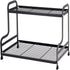 Jofuas 2-Tier Countertop Metal Organizer Standing Shelf for Bathroom and Kitchen Storage Under Sink, Organizing