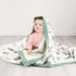 6 40" 50" GRSSDER Cotton Muslin Quilt Blanket - Silky Soft and Breathable Baby Blanket Quilt, Oversized Muslin Blankets