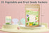 Ficoszo 35 10 Vegetable Seeds Kit Fruit Seeds for Planting Non-GMO and Heirloom Varieties Seeds for Planting Vegetables