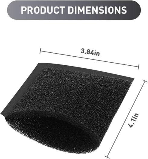 Aillsa Foam Filter Vacuum Parts, 5 Pcs for Hoover Steam Vacuum Cleaner F5800 Series, Replacement Parts Number 38762014