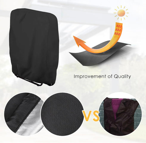 SXAOZYRS 2 Bag(32.3" 7.9" 36.6" Zero Gravity Chair Covers PCS, Outdoor Zero Gravity Folding Patio Chair Covers