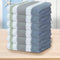 Waffle Washcloths for Bathroom, Striped Wash Cloths 6 Pack 13"x13" - Cotton