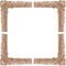 YOKIOU 4PCS Decorative Wood Carved Corner Onlay Appliques 4.7 * 4.7in for Furniture