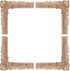YOKIOU 4PCS Decorative Wood Carved Corner Onlay Appliques 4.7 * 4.7in for Furniture