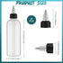 20 2oz Tanlade Pcs Plastic Squeeze Bottles Bulk Boston Dispensing Empty Hair Oil Bottles with Twist Cap for Essential
