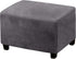 PrinceDeco Real Velvet Plush Ottoman Cover Soft Rectangle Folding Storage Covers Furniture