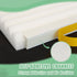 Window Air Conditioner Foam Insulating Panels, Indoor Cover for Summer & Winter, Block Draft, 2 Pack (White, 17"H x
