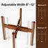 812 Inch 14.5 Inch 1 Pack MUDEELA Plant Stand for Indoor Plants: Adjustable Width Fits Pots - Mid Century Modern Bamboo