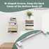 4 2 Pack(White) Mefirt Invisible Floating Bookshelves for Wall, Tier Vertical Spine Book Tower, Heavy Duty Floating