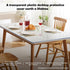 SPLENDEFUL 1.5mm 13x16 Inch Multisize Thick Clear PVC Table Cover Protector Waterproof Crystal Soft Plastic Tabletop