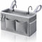 Kanrichu 1pcs Bedside Caddy Hanging Storage Bag, Organizer Baskets with Pockets for