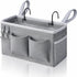 Kanrichu 1pcs Bedside Caddy Hanging Storage Bag, Organizer Baskets with Pockets for