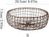 Retro Handcrafted Iron Fruit Basket, Rustic Farmhouse Wire Bowl for Kitchen Table Dining Decoration