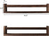 Set 2 JORIKCHUO Nursery Book Shelves, of Wood Floating Book Shelves for Kids Room, Kitchen Spice Rack, or Rustic Wall
